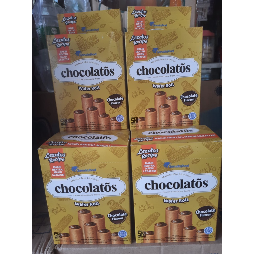 

1 Box Chocolatos Wafer Roll isi 24 x 8,5g