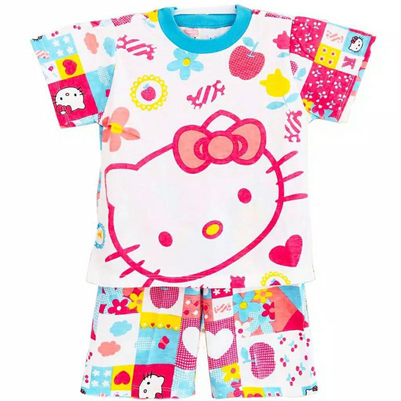 SETELAN BAJU TIDUR ANAK HELLO KITTY