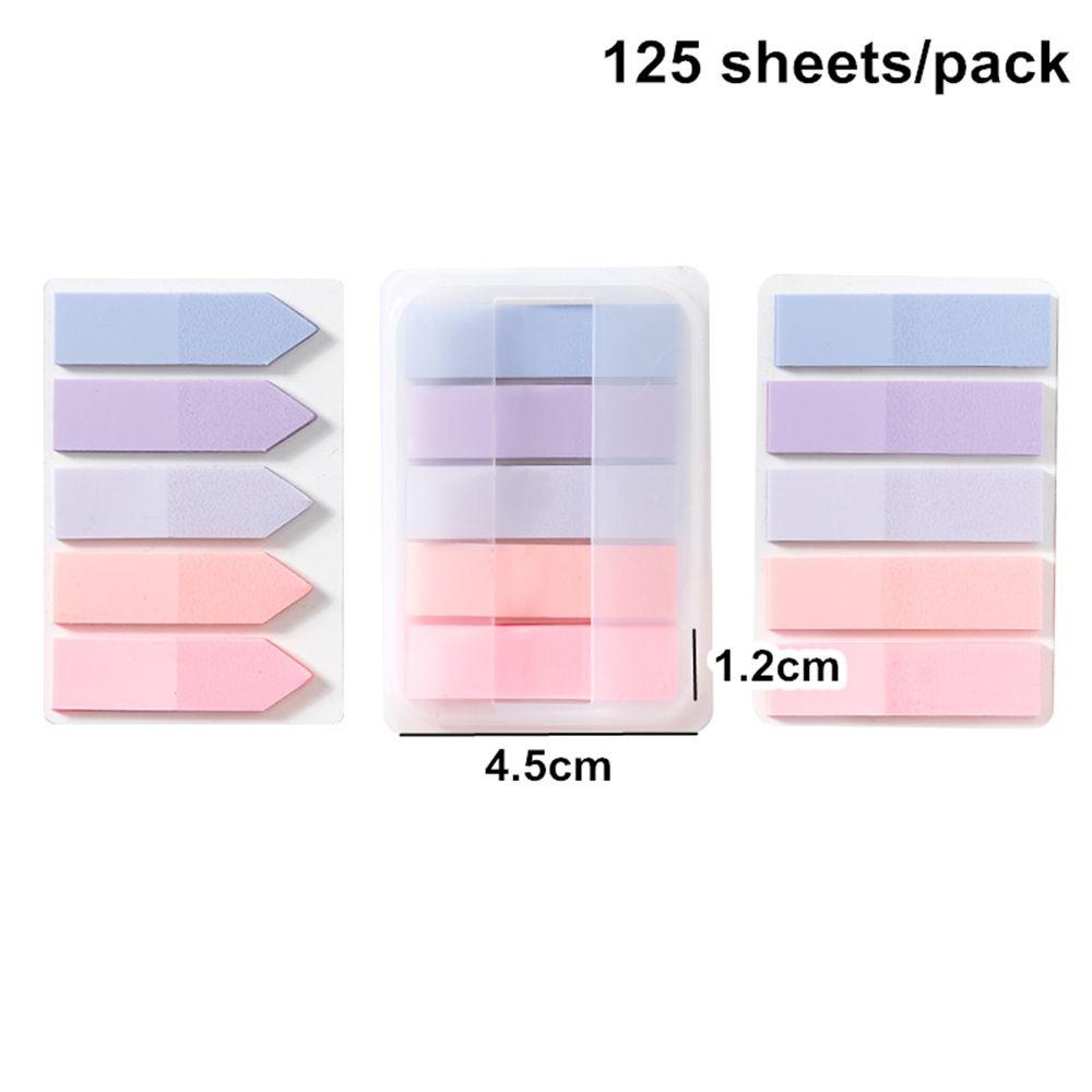 Row 125 Lembar Sticky Note / Memo Pad / Pembatas Buku Motif Morandi Untuk Stationery Kantor