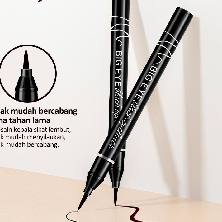 Promo Hari Ini/STAR/〖Bisa COD〗/【Promo Hari Ini】/〖[COD]〗 Herbaay Eyeliner rambut lembut, eyeliner mat
