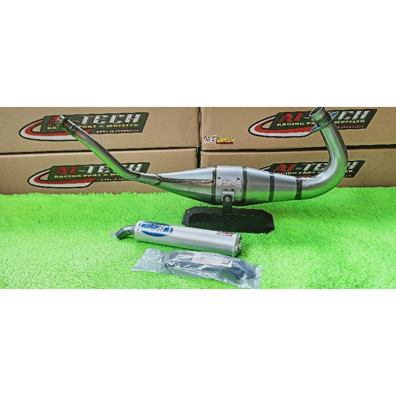 KNALPOT BIG VOLUME GALVANIS PLAT ORIGINAL AITECH TYPE COBRA PNP NINJA R DAN Rr