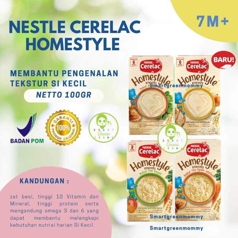 Nestle Cerelac Homestyle Meals 100gr Bubur Tim Bayi