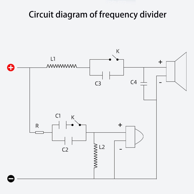 Btsg Weah 204 Divider Frekuensi Tinggi &amp; Rendah Untuk Speaker Hifi