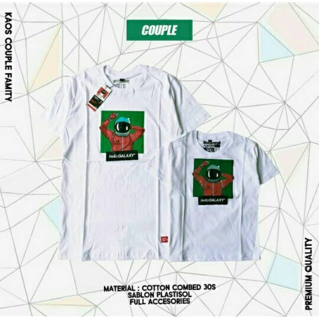 Kaos Couple Premium Anak dan Dewasa