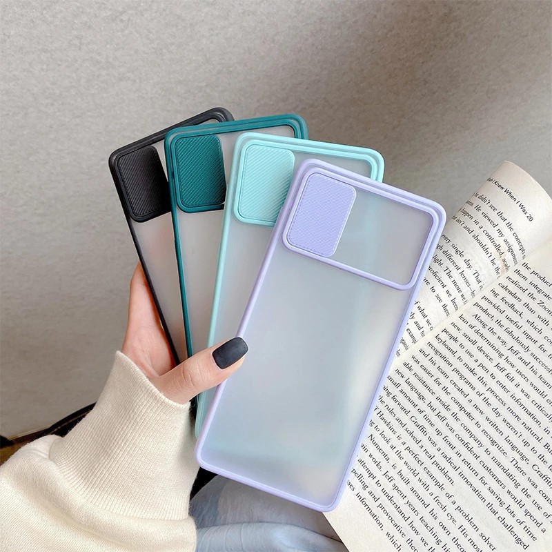 Case OPPO RENO 4 / A12 / A53 SLIDE CAMERA CASE Pelindung Camera CANDY MATTE