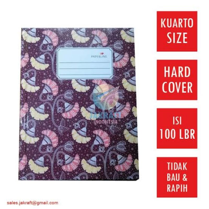 

Buku Quarto / Kwarto Paperline 100 Lembar