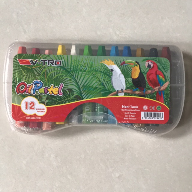 

Crayon V-TRO 12 warna Oil Pastel Krayon