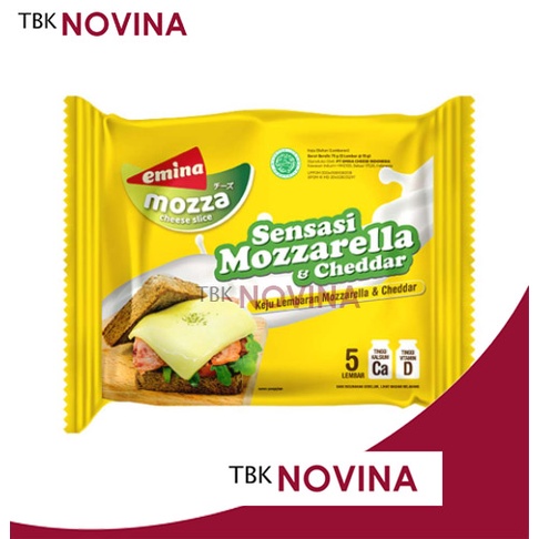 KEJU EMINA MOZZA SLICE 5lbr x 15gr Keju Moza Mozzarella