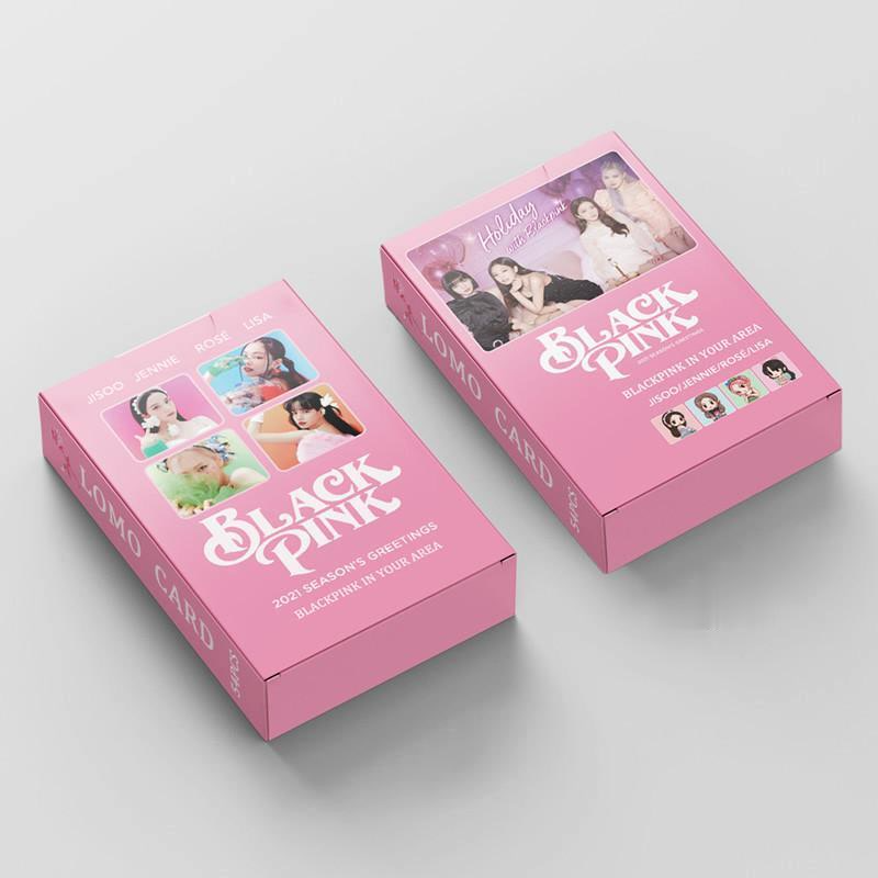 54pcs KPOP BLACKPINK Lomo Cards 2021 season greeting Photocard Lisa Jennie