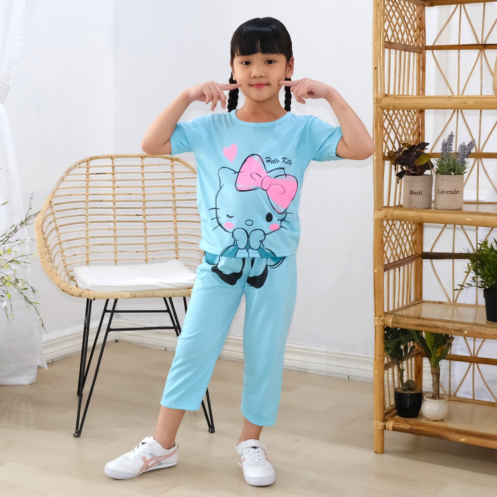 V&amp;Z kids- setelan baju anak celana panjang anak perempuan/kaos anak/baju anak cewek/atasan anak/celana panjang anak/baju tidur anak/baju gambar sambung