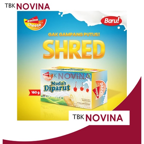 KEJU EMINA SHRED 160Gram Kemasan Asli / EMINA MOZZARELLA / KEJU MOZARELA