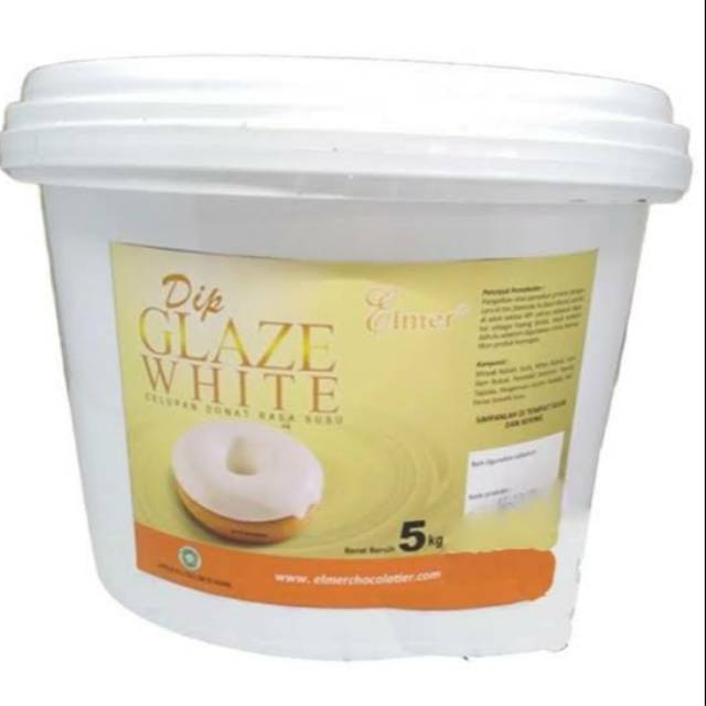 

Repack 250g Glaze White Chocolate Elmer /Glaze coklat putih/Filling white chocolate