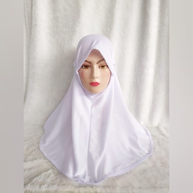 Kerudung anak SD termurah warna putih