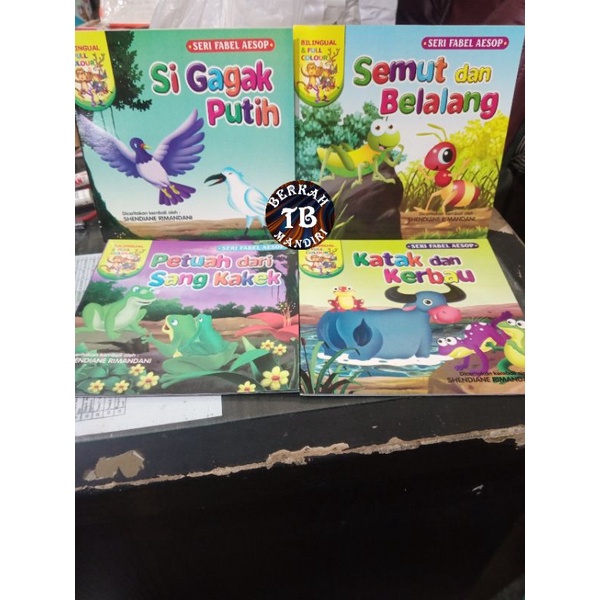 Buku Paket Isi 4 Seri Fabel Aesop