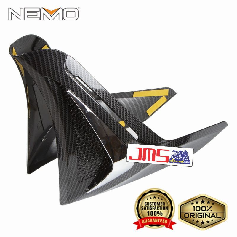 cover tutup carbon sen depan bawah dashboard yamaha nmax new 2020 nemo