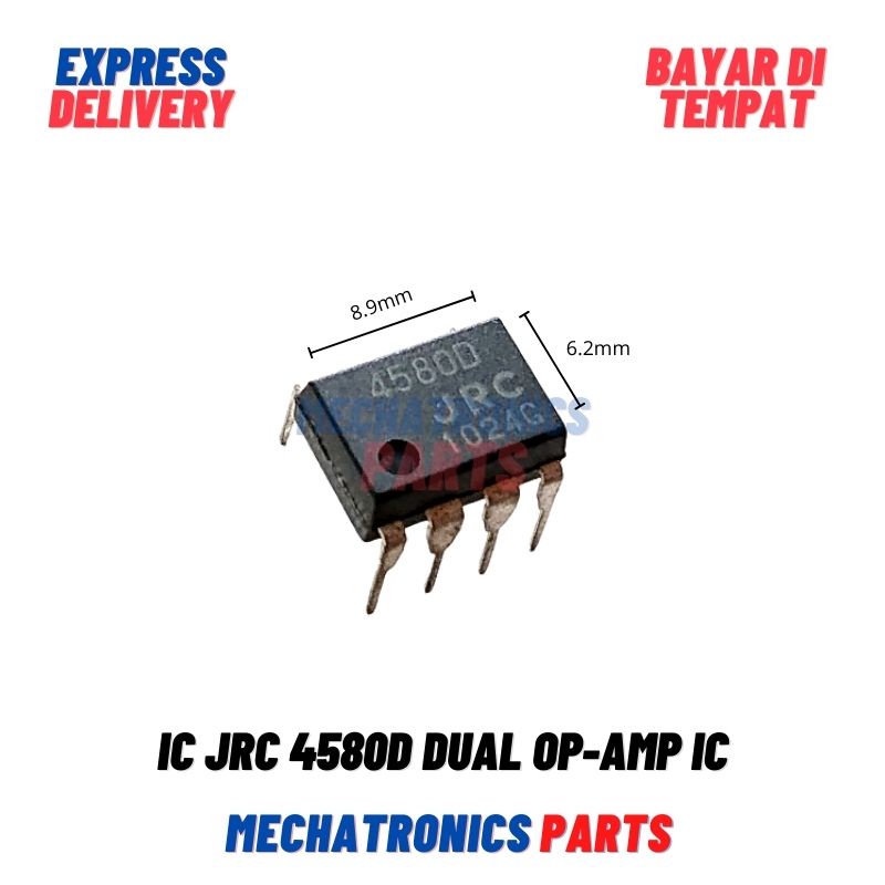 IC JRC 4580D JRC4580D 4580 Dual Op-Amp IC