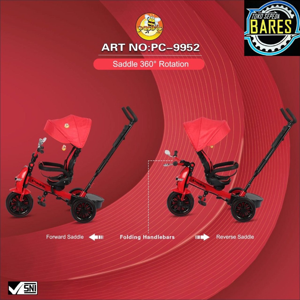 Sepeda Roda Tiga Anak Pacific JR PC-9952 / Tricycle