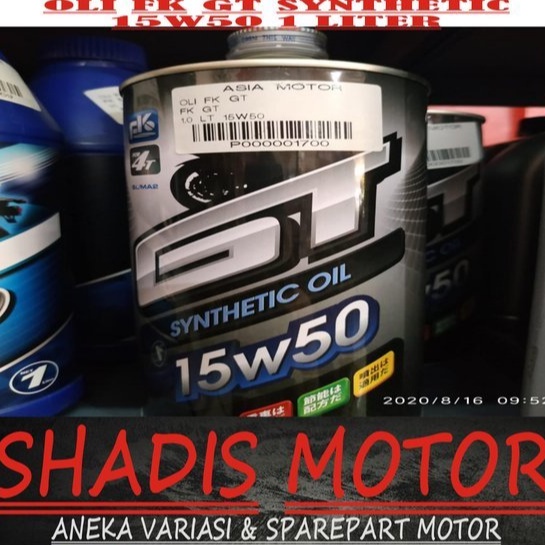 Oli Motor Merk FK GT SAE 15w40 Ukuran 1 Liter