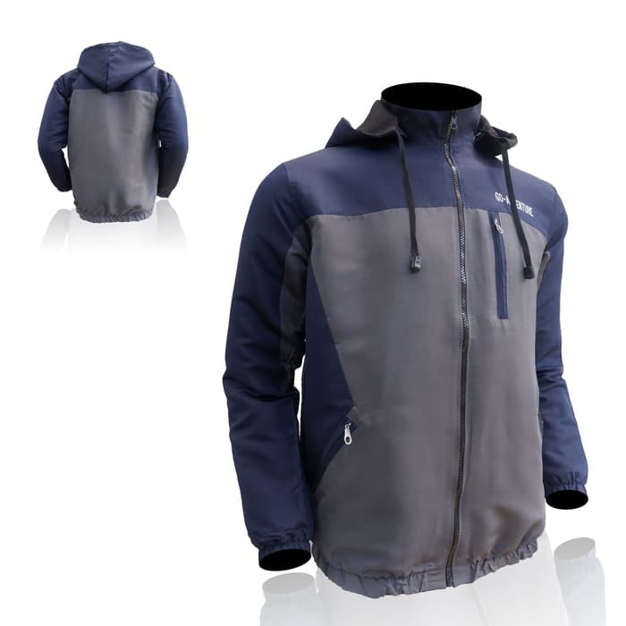 COXce JAKET BOMBER HODIE TERBARU BGSR PRIA ORIGINAL PARKA COWOK KEREN - Adv Maron Grey L