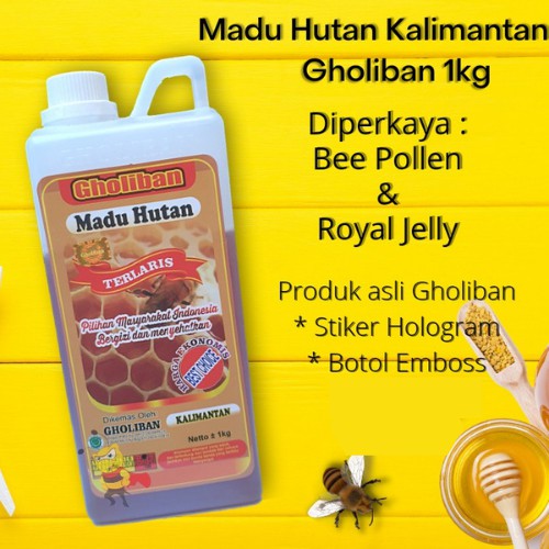 

Madu asli/Madu murni/Madu hutan kalimantan 1kg Gholiban asli