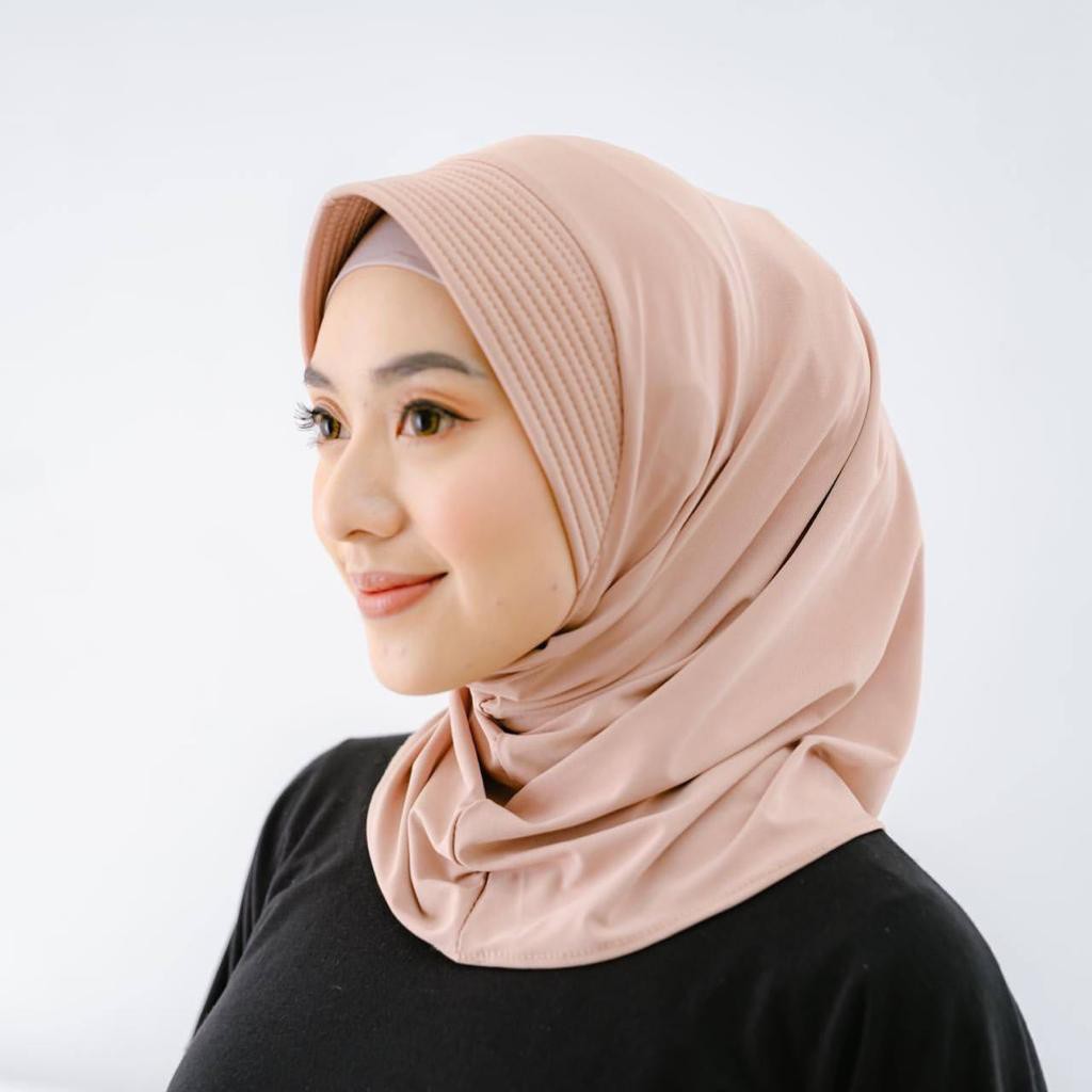 MURAH 1KG=(14pcs) Jibab Sport Murah /Jilbab Lycra Instan Jokowi /ADDIBA SERPOL-1