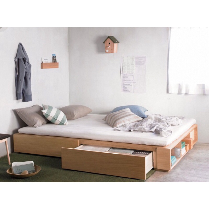 dipan kayu laci 120x200