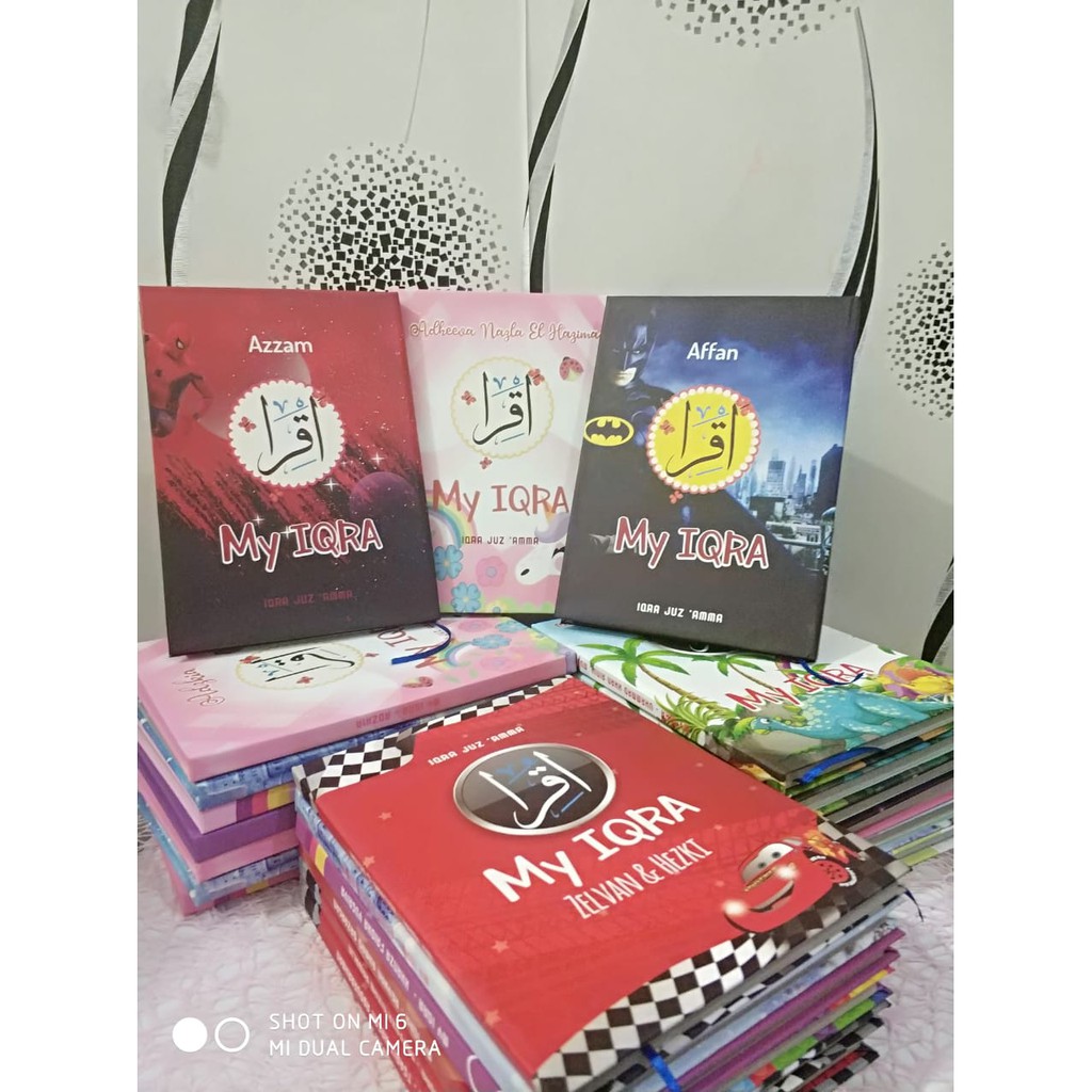 

Iqra Custom (Hardcover, Kertas CD/Koran, plus pembatas buku)