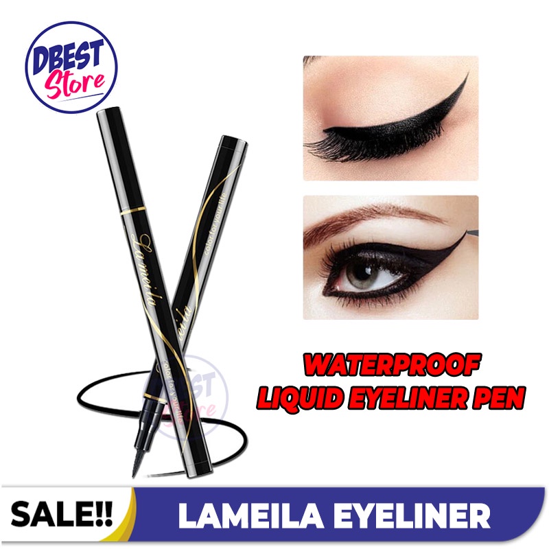 Lameila Eyeliner Waterproof Eyeliner Pen Pencil Tahan Lama Hitam ORIGINAL TERMURAH