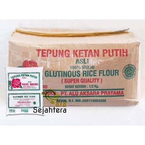 

Tepung Ketan Putih Rose Brand 500gr