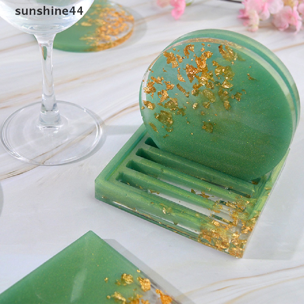 Sunshine Cetakan Epoxy Resin Bentuk Bulat Holder Gelas