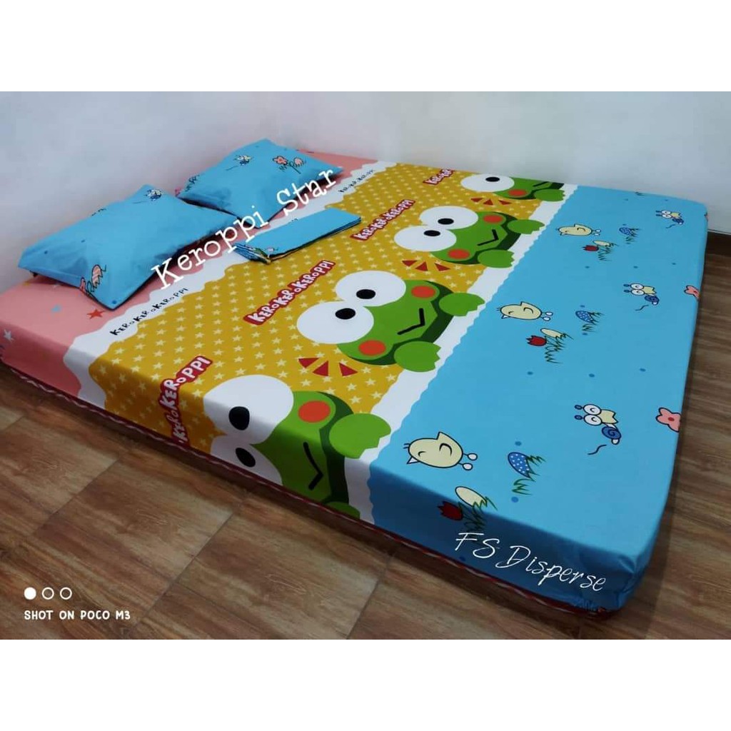 sprei sprai seprei seprai homemade murah dewasa karakter anak cewek cowok motif keroppi star
