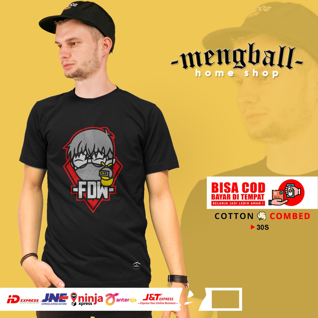 Kaos Distro Kaos Custom FDW GAMERS Kaos Dewasa Kaos Lengan Pendek Pria Wanita