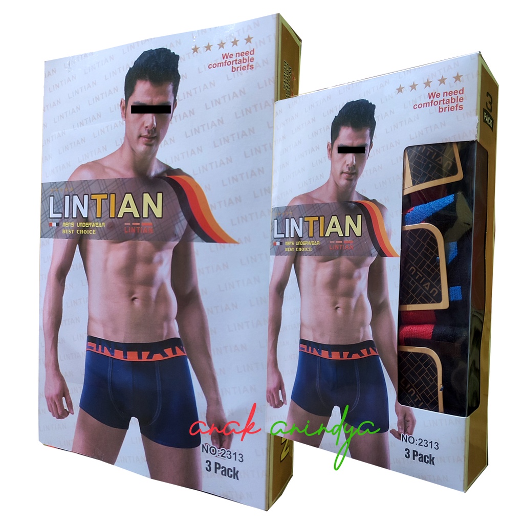 Celana Boxer Pria Lintian 2315 / Celana Dalam Pria Boxer Lintian / Celana Boxer Pria Murah