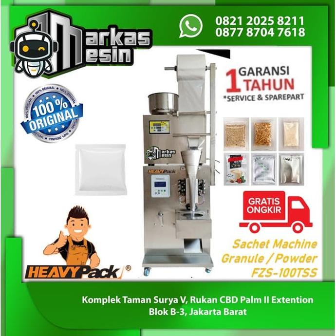 kios.lucinda - Mesin Packing/Kemas Sachet Otomatis Butiran/Bubuk FZS-100TSS HEAVYPACK - FZS-100TSS