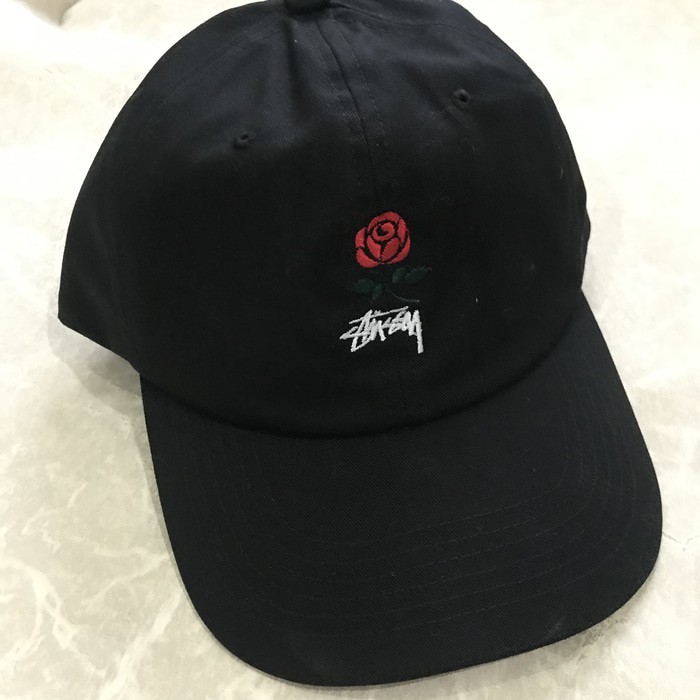 DVS0039 Stussy La Brea Rose Cap Black ORIGINAL BM