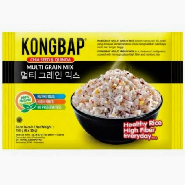 

**kongbap chiaseed **kemasan pack 6 x 25 gr