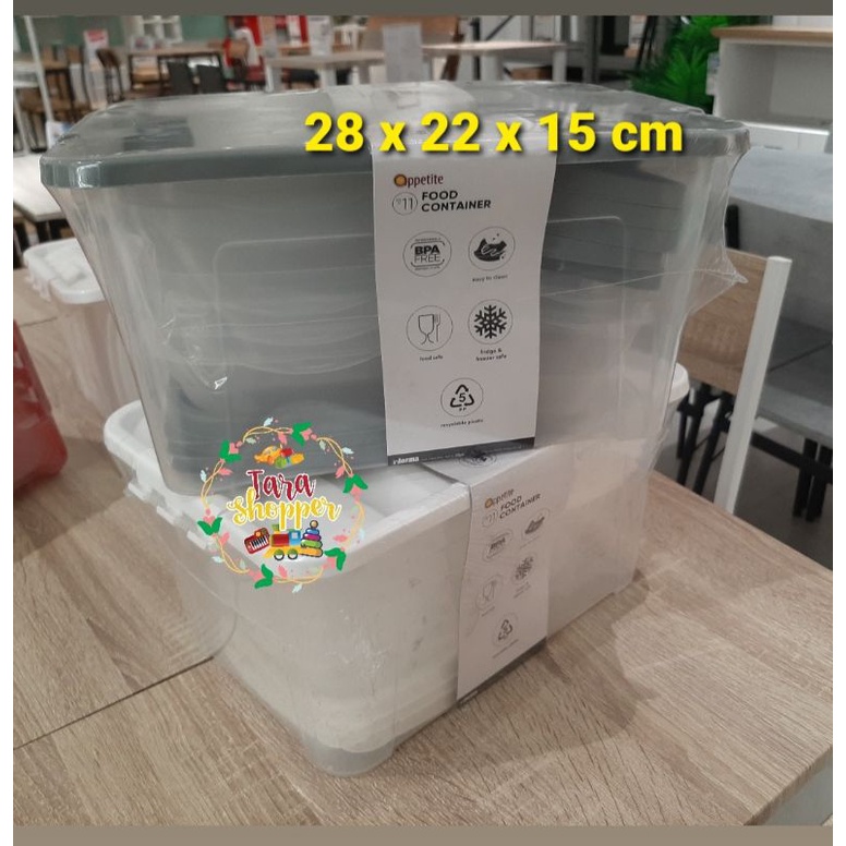 Oppetite Informa Food container set 11pc / wadah penyimpanan makanan