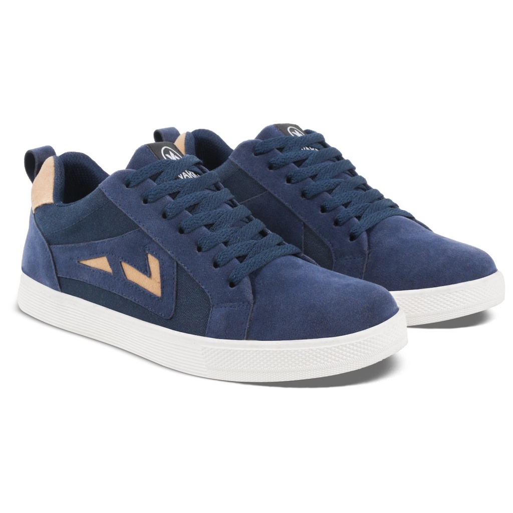 Sepatu Sneakers Pria V 4867 Brand Varka Sepatu Kets Pria Kuliah Kerja Hangout Trendi Berkualitas Warna Navy