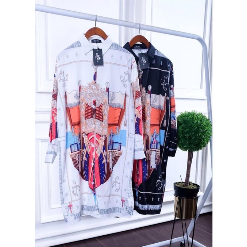 SALETUNIK VINTAGE BANGKOK TUNIK BRANDED TUNIK HERMS PREMIUM FREE BELT TUNIK MOTIF SULTAN