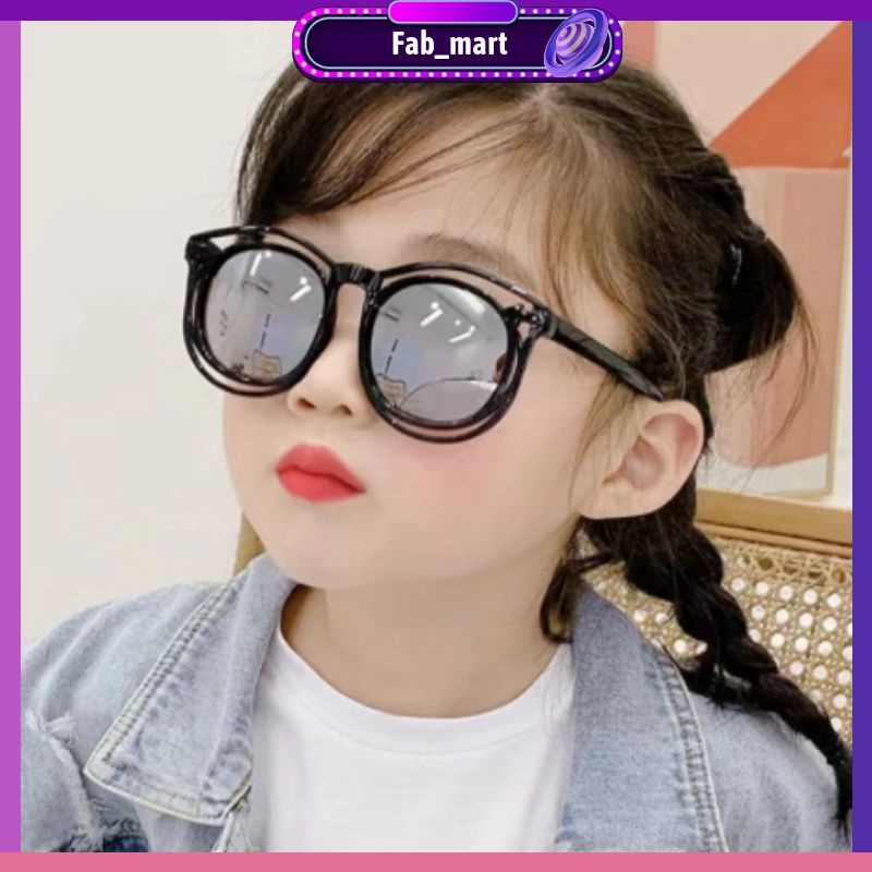 CODKacamata Anak New Trend/Fashion Anak Terbaru Bulat New kacamata hitam High Quality Import Kacamata Fashion