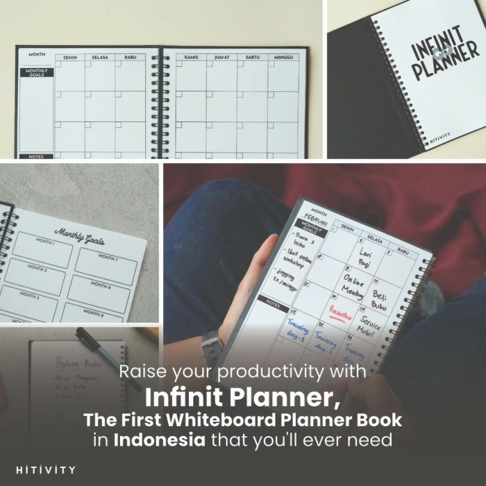 

[RESTOCK] Buku Infinit Planner Agenda buku yang bisa hapus Eresable B