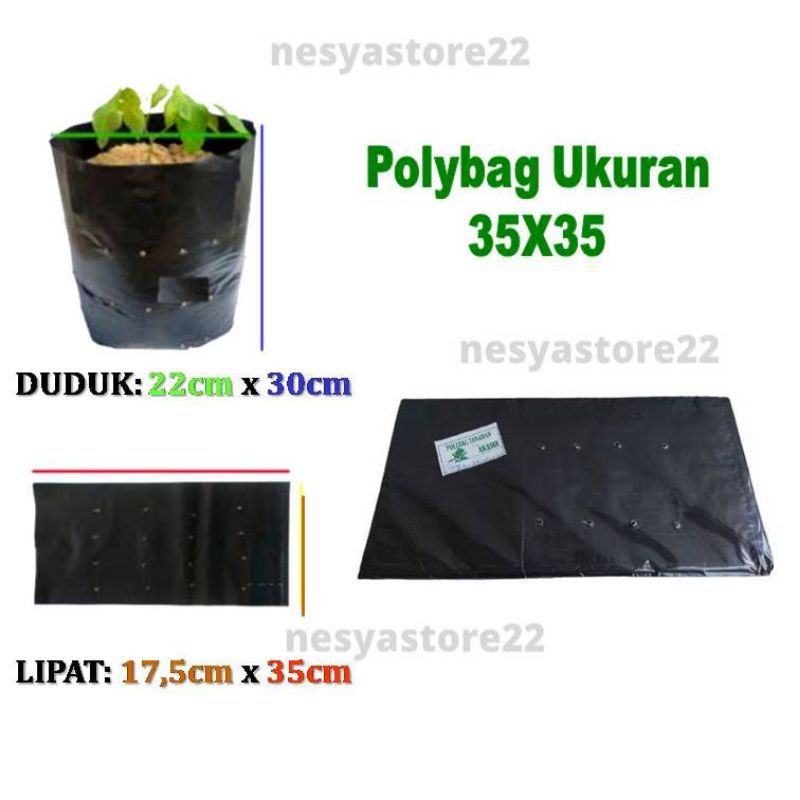 Polibag Polybag Polibek Ukuran 35x35 Eceran 1 Lembar