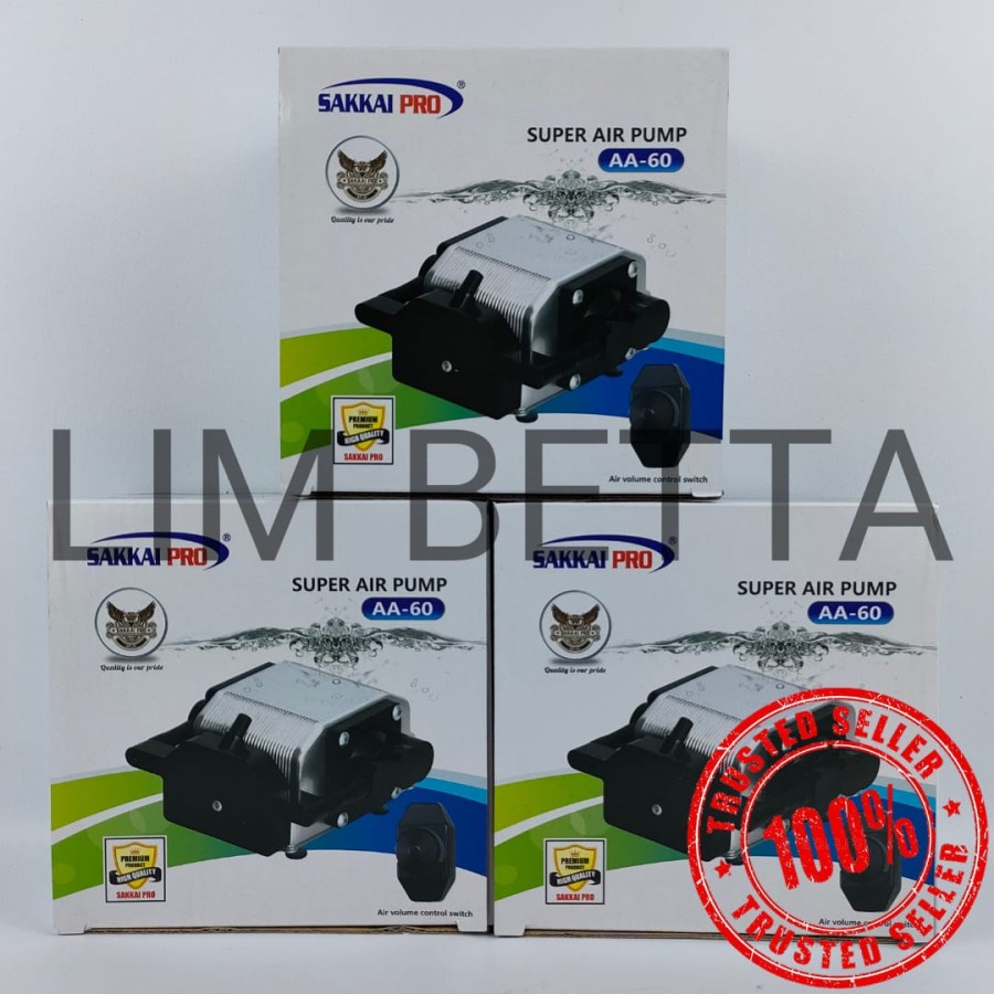 AIR PUMP SAKKAI PRO AA-60 / MESIN AERATOR AQUARIUM / SUPER AIR PUMP AA