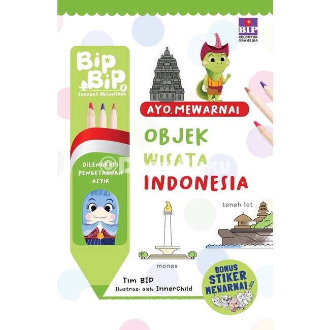 Buku Seri Ayo Mewarnai Bip Bip &amp; Sahabat Nusantara