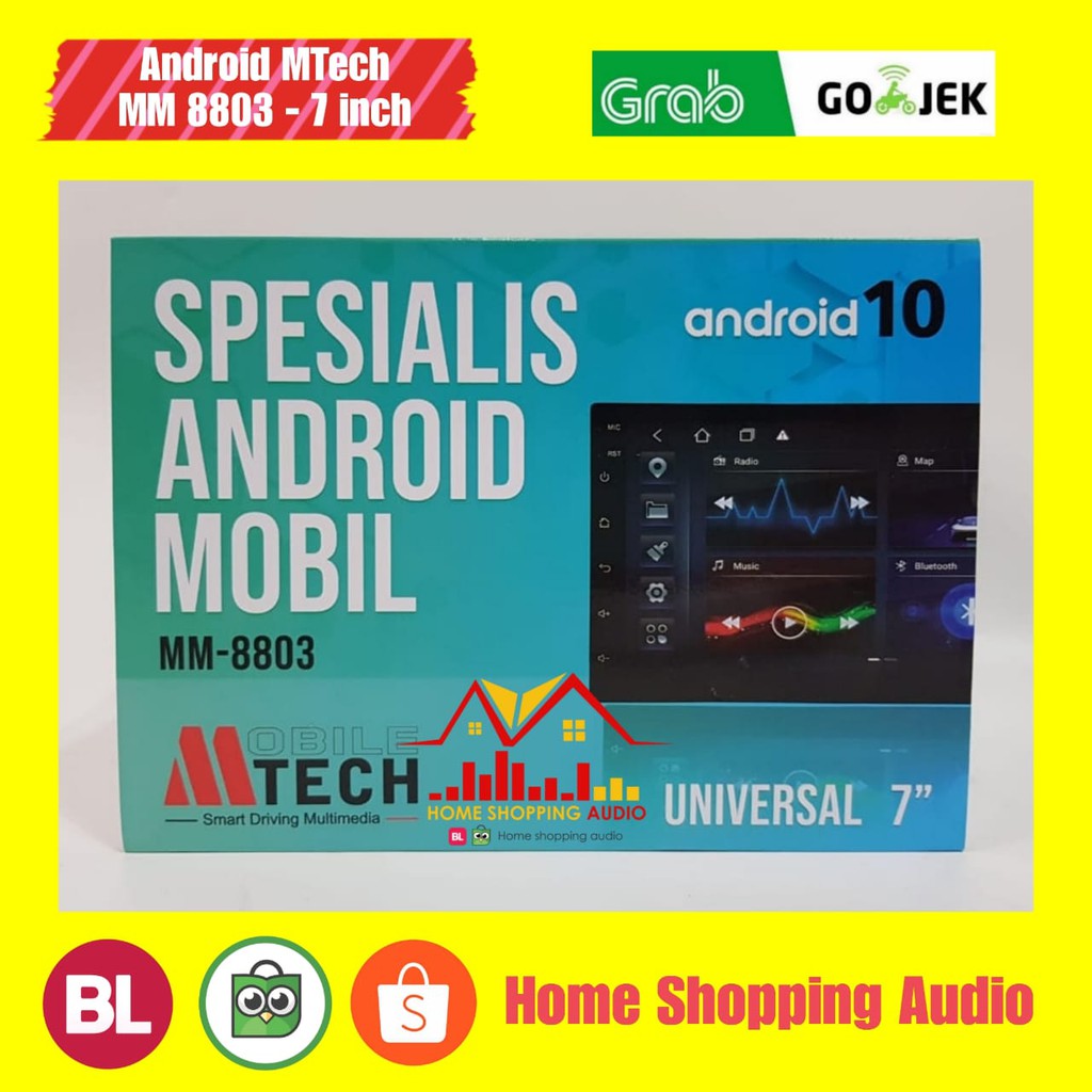 Head unit double din mtech mm-8803 android 7 inch New 2021
