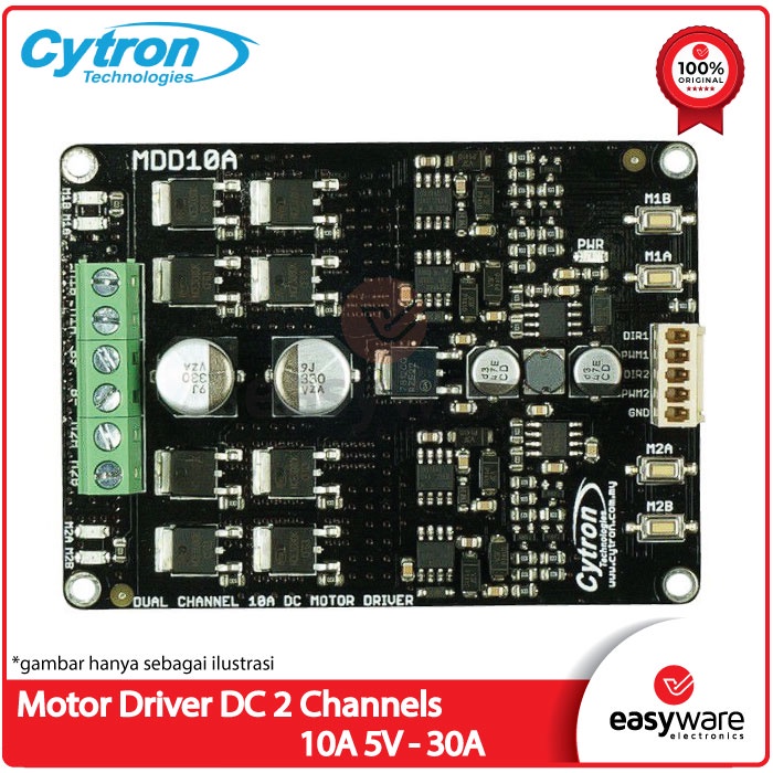 Motor Driver 2 Channel - 10Amp 5V-30V DC Motor Driver 2 Channels