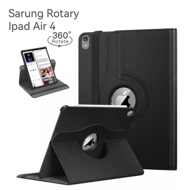 Sarung Rotary Ipad Air 4 10.9 inch Case Casing Cover Buku Book Folio Flipcover Pelindung tablet tab stan standing putar 360