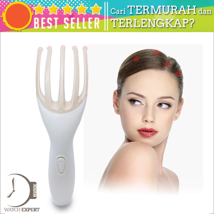 Bisa COD Alat Pijat Kepala Electric Head Massager Vibration Claw Gripper - MINGSHANG MS818