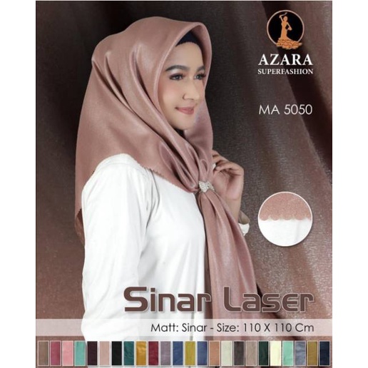 BISA PILIH WARNA SEGI EMPAT AZARA SINAR GLAMOUR LASER CUT