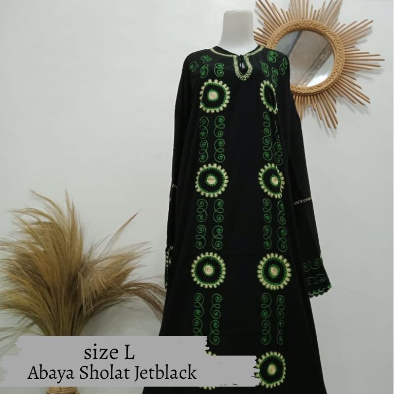 Termurah Mukena Sholat Abaya Sholat Bahan Jetblack